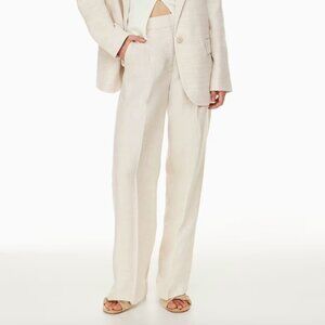 Aritzia Beige Linen Size 0 Wilfred Effortless Pant